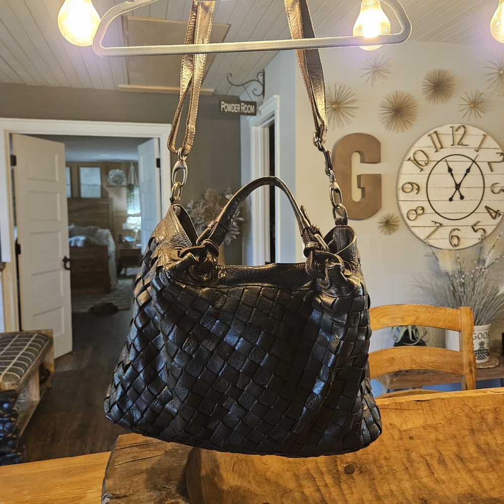 Awesome Genuine Leather Bag Made In Italy!!
